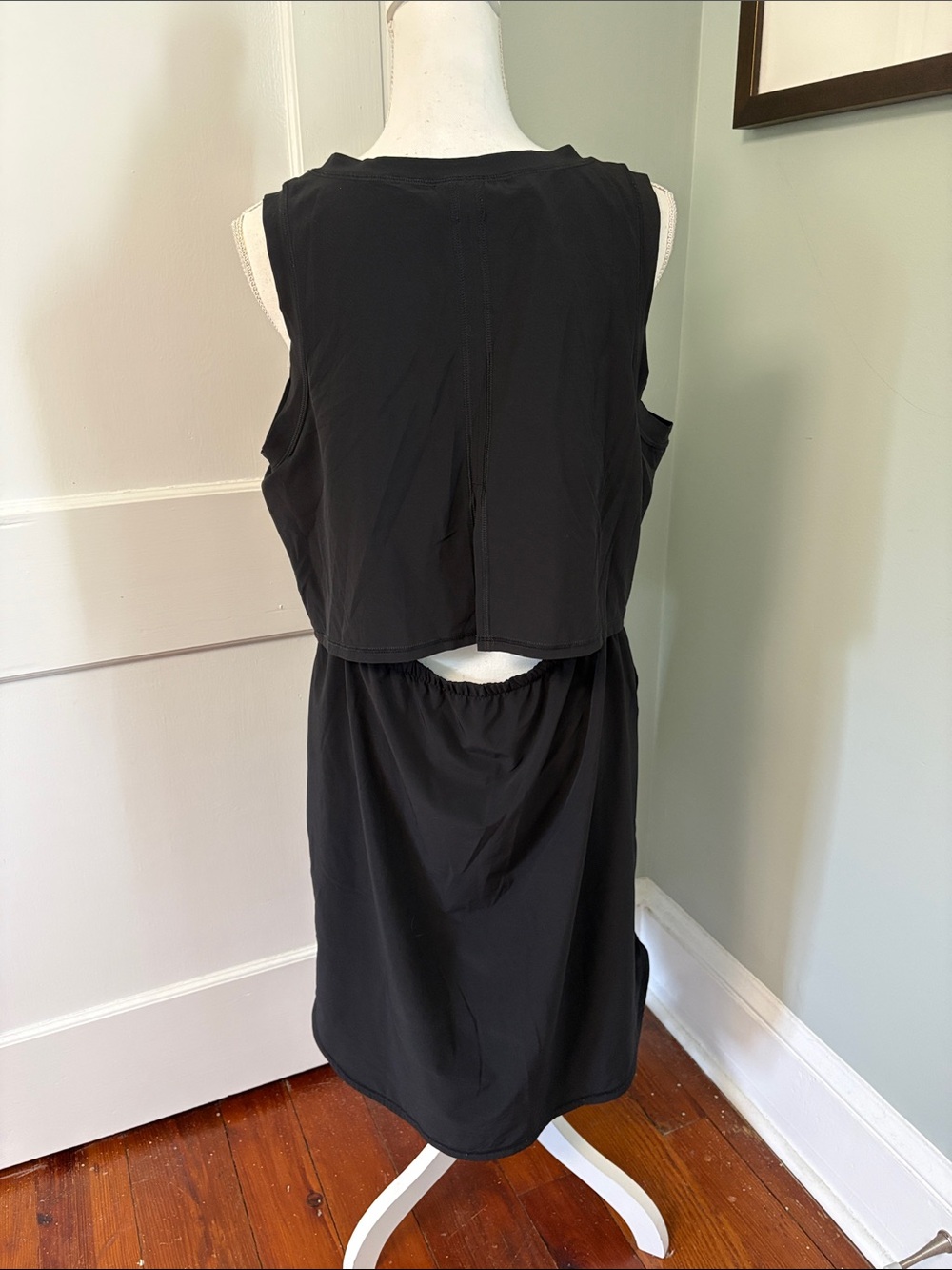 Prana Dress Black Backless Sleeveless Stretch Outdoor Travel Size Large - Picture 3 of 3